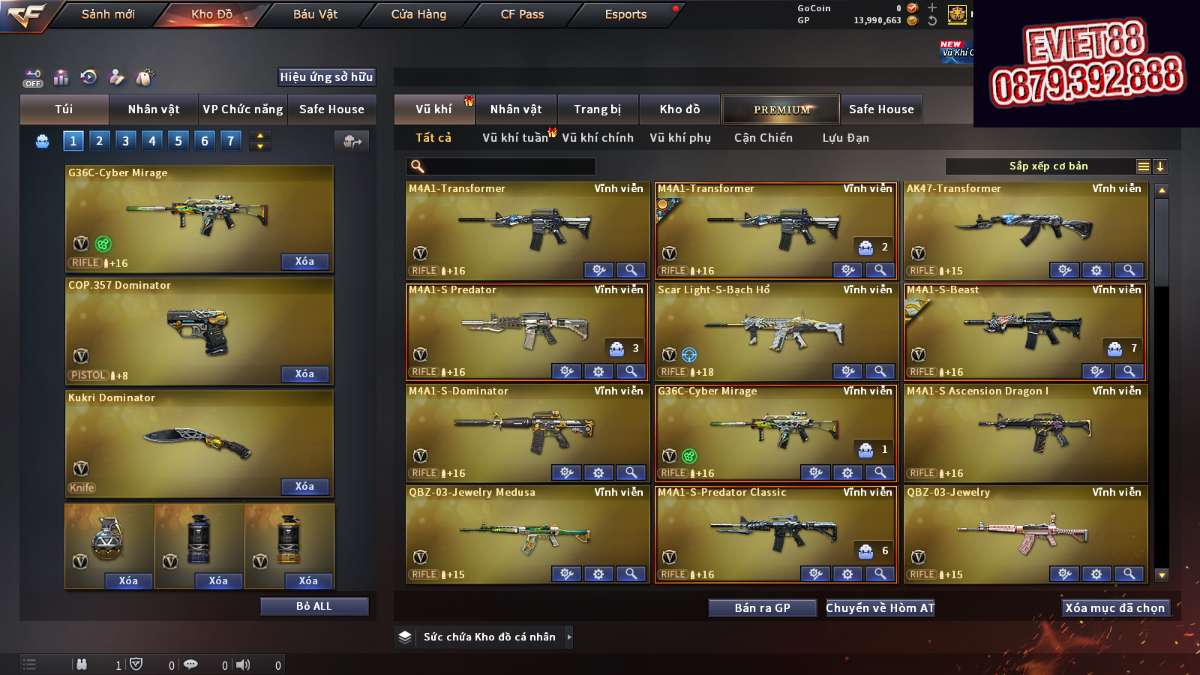 shop acc cf uy tin gia re